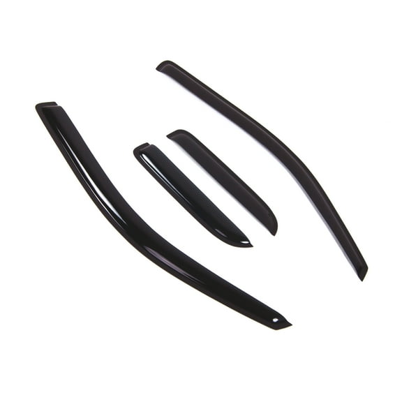 Tuningpros WD2-164 Outside Mount Window Visor Deflector Rain Guard Dark Smoke 4 Pcs Set For 2004-2014 Ford F-150 SuperCab