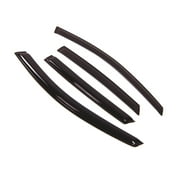 Tuningpros WD2-173 Outside Mount Window Visor Deflector Rain Guard Dark Smoke 4 Pcs Set For 2008-2011 Ford Focus Sedan