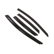 Tuningpros WD2-174 Outside Mount Window Visor Deflector Rain Guard Dark Smoke 4 Pcs Set For 2012-2016 Ford Focus Sedan