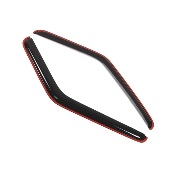 Tuningpros WD2-188i In-Channel Window Visor Deflector Rain Guard Dark Smoke 2 Pcs Set For 1988-1992 Ford Ranger