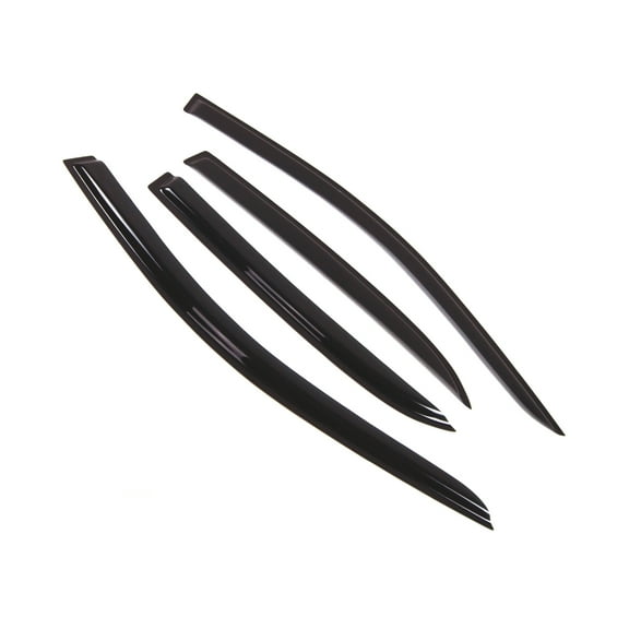 Tuningpros WD2-210 Window Visor For 2003-2007 Honda Accord Sedan - Outside Mount Deflector Rain Guard Dark Smoke 4 Pcs Set Honda Accord 03 04 05 06 07