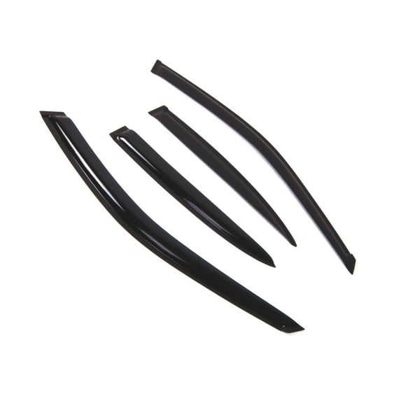 Tuningpros WD2-221 Outside Mount Window Visor Deflector Rain Guard Dark Smoke 4 Pcs Set For 2001-2005 Honda Civic Sedan