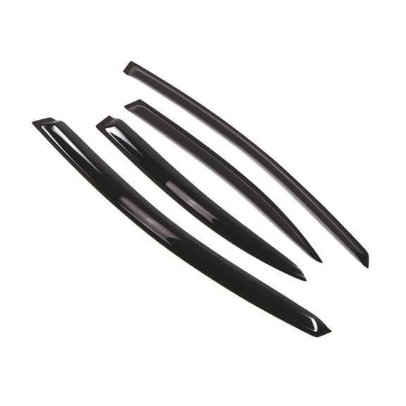 Tuningpros WD2-222 Outside Mount Window Visor Deflector Rain Guard Dark Smoke 4 Pcs Set For 2006-2011 Honda Civic Sedan