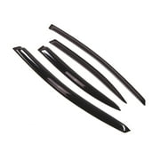 Tuningpros WD2-222 Outside Mount Window Visor Deflector Rain Guard Dark Smoke 4 Pcs Set For 2006-2011 Honda Civic Sedan
