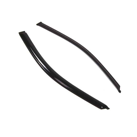 Tuningpros WD2-223RM Outside Mount Window Visor Deflector Rain Guard Dark Smoke 2 Pcs Set For 2006-2011 Honda Civic Coupe