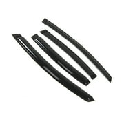 Tuningpros WD2-226 Outside Mount Window Visor Deflector Rain Guard Dark Smoke 4 Pcs Set For 2012-2015 Honda Civic Sedan