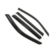 Tuningpros WD2-241 Outside Mount Window Visor Deflector Rain Guard Dark Smoke 4 Pcs Set For 2003-2008 Honda Pilot
