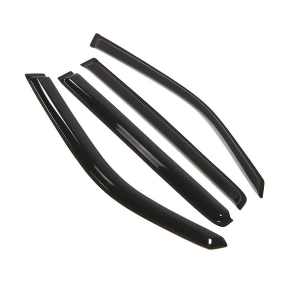 Tuningpros WD2-242 Outside Mount Window Visor Deflector Rain Guard Dark Smoke 4 Pcs Set For 2009-2015 Honda Pilot
