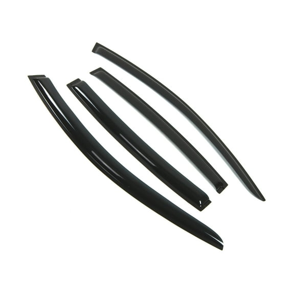 Tuningpros WD2-255 Outside Mount Window Visor Deflector Rain Guard Dark Smoke 4 Pcs Set For 2009-2014 Hyundai Genesis