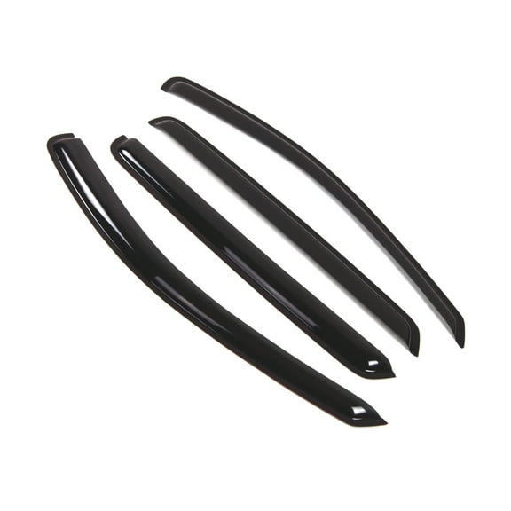 Tuningpros WD2-257 Outside Mount Window Visor Deflector Rain Guard Dark Smoke 4 Pcs Set For 2007-2012 Hyundai Santa Fe