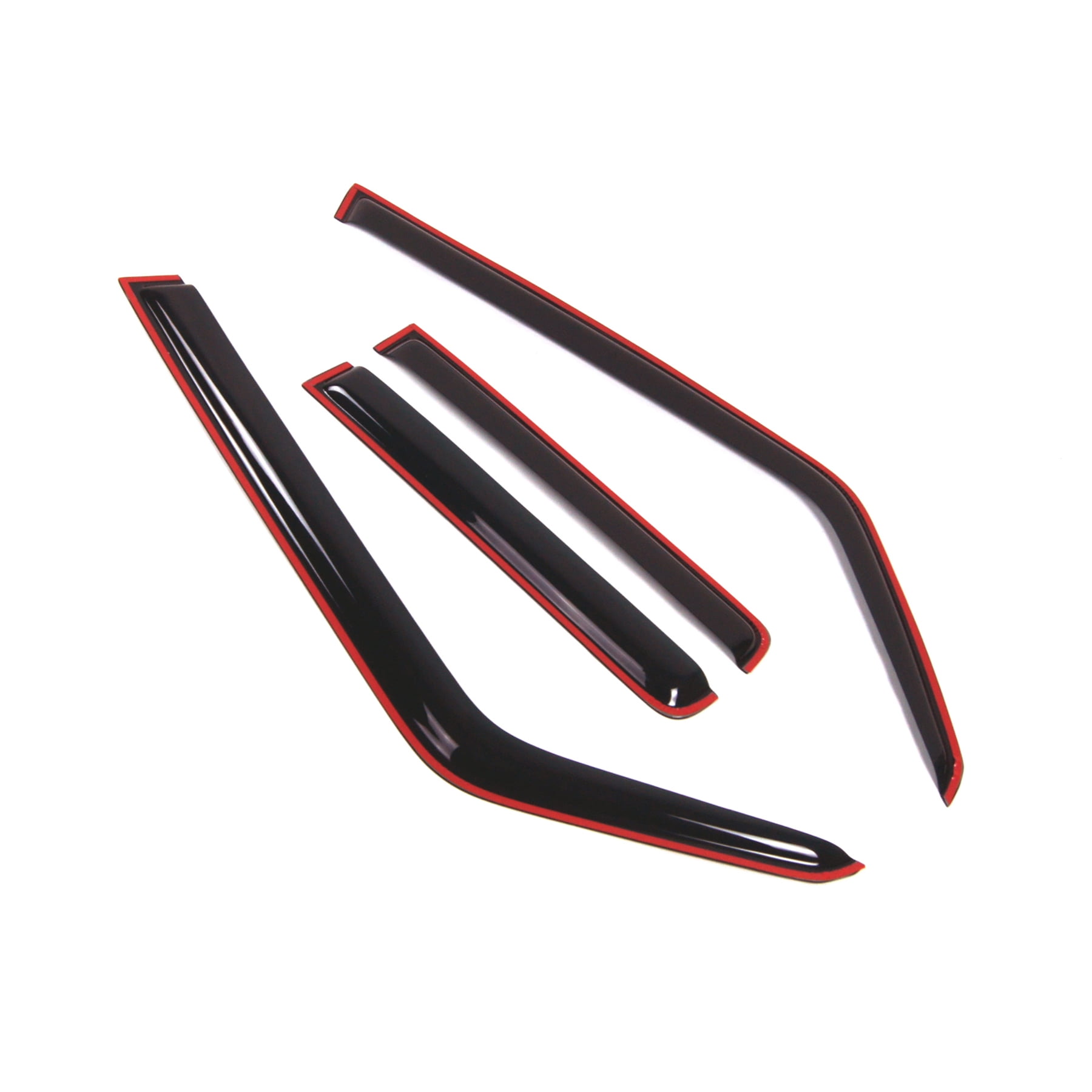 Tuningpros WD2-267i In-Channel Window Visor Deflector Rain Guard Dark Smoke 4 Pcs Set For 2006-2010 Jeep Commander