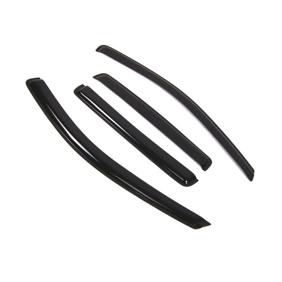 Tuningpros WD2-268 Outside Mount Window Visor Deflector Rain Guard Dark Smoke 4 Pcs Set For 2007-2010 Jeep Compass