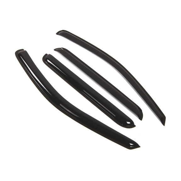 Tuningpros WD2-271 Outside Mount Window Visor Deflector Rain Guard Dark Smoke 4 Pcs Set For 2005-2010 Jeep Grand Cherokee