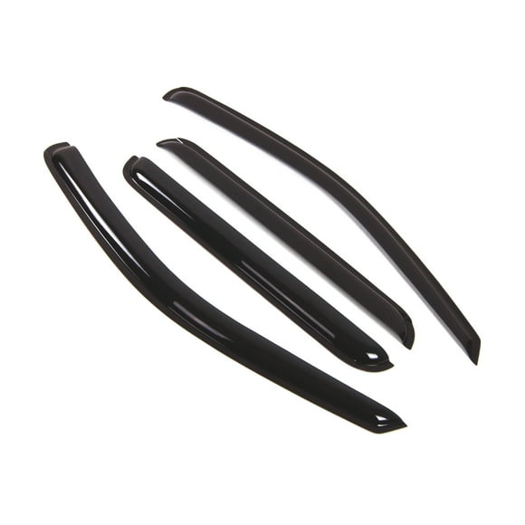 Tuningpros WD2-271 Outside Mount Window Visor Deflector Rain Guard Dark Smoke 4 Pcs Set For 2005-2010 Jeep Grand Cherokee