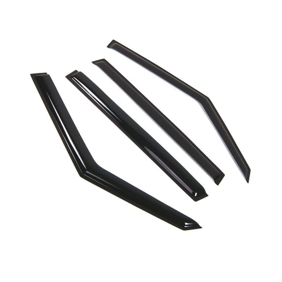 Tuningpros WD2-287 Outside Mount Window Visor Deflector Rain Guard Dark Smoke 4 Pcs Set For 2009-2013 Kia Soul