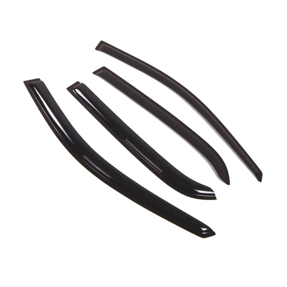 Tuningpros WD2-290 Outside Mount Window Visor Deflector Rain Guard Dark Smoke 4 Pcs Set For 2005-2010 Kia Sportage
