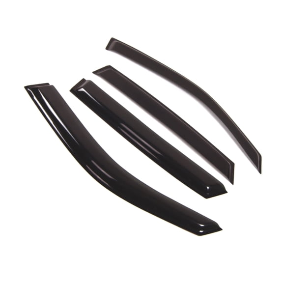 Tuningpros WD2-318 Outside Mount Window Visor Deflector Rain Guard Dark Smoke 4 Pcs Set For 1998-2005 Mercedes ML320 ML350