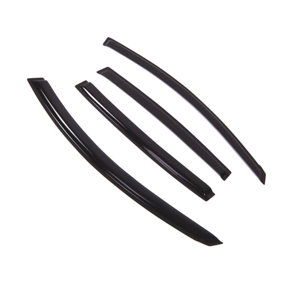 Tuningpros WD2-335 Outside Mount Window Visor Deflector Rain Guard Dark Smoke 4 Pcs Set For 2007-2012 Nissan Altima Sedan