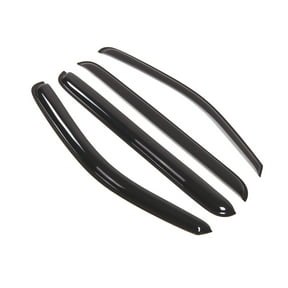 Tuningpros WD2-350 Outside Mount Window Visor Deflector Rain Guard Dark Smoke 4 Pcs Set For 2005-2012 Nissan Pathfinder