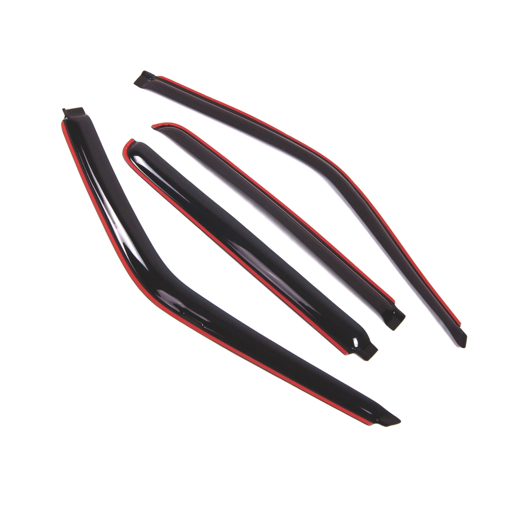 Tuningpros WD2-406i In-Channel Window Visor Deflector Rain Guard Dark Smoke 4 Pcs Set For 1992-1999 Chevrolet Suburban C1500