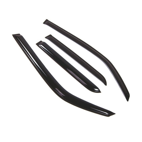 Tuningpros WD2-410B Outside Mount Window Visor Deflector Rain Guard Dark Smoke 4 Pcs Set For 2017-2018 Toyota 4Runner