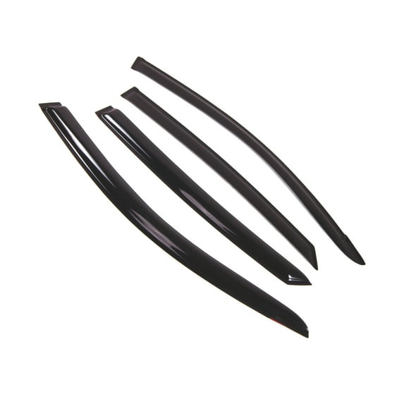 Tuningpros WD2-413 Outside Mount Window Visor Deflector Rain Guard Dark Smoke 4 Pcs Set For 2005-2012 Toyota Avalon Sedan