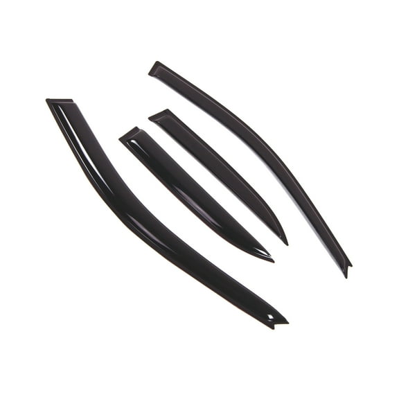 Tuningpros WD2-416 Outside Mount Window Visor Deflector Rain Guard Dark Smoke 4 Pcs Set For 1997-2001 Toyota Camry