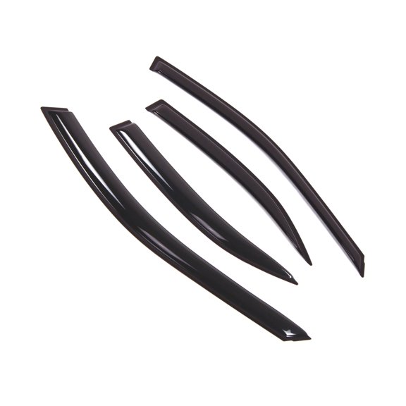Tuningpros WD2-417 Outside Mount Window Visor Deflector Rain Guard Dark Smoke 4 Pcs Set For 2002-2006 Toyota Camry