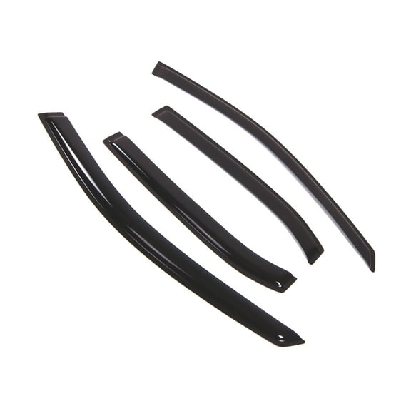 Tuningpros WD2-418RM Outside Mount Window Visor Deflector Rain Guard Dark Smoke 4 Pcs Set For 2007-2011 Toyota Camry Sedan