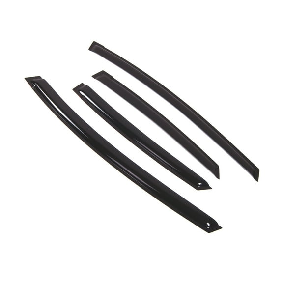 Tuningpros WD2-437 Outside Mount Window Visor Deflector Rain Guard Dark Smoke 4 Pcs Set For 2010-2015 Toyota Prius