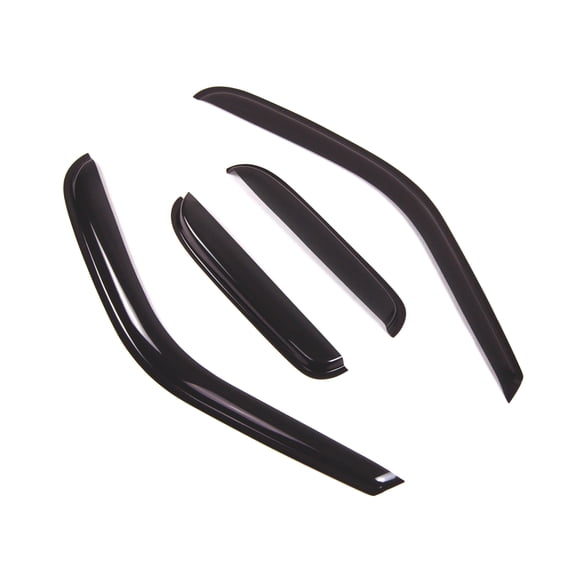 Tuningpros WD2-459 Outside Mount Window Visor Deflector Rain Guard Dark Smoke 4 Pcs Set For 2000-2006 Toyota Tundra Access Cab
