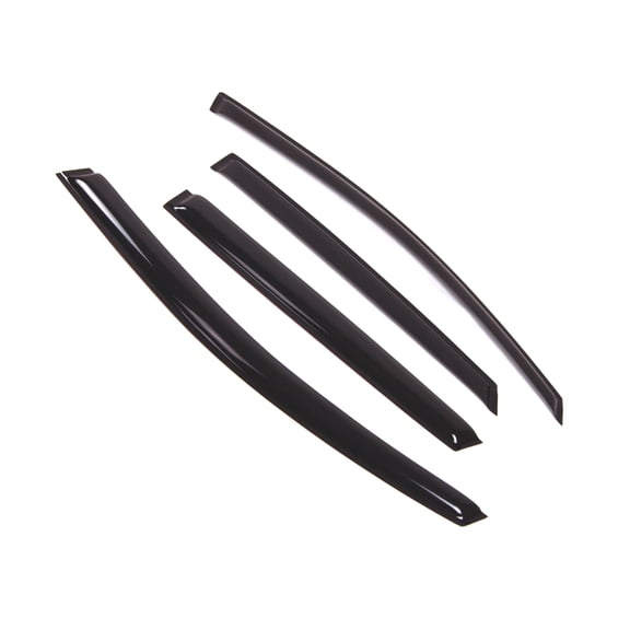 Tuningpros WD2-464 Outside Mount Window Visor Deflector Rain Guard Dark Smoke 4 Pcs Set For 2009-2017 Toyota Venza