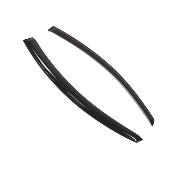 Tuningpros WD2-467 Outside Mount Window Visor Deflector Rain Guard Dark Smoke 2 Pcs Set For 1998-2010 Volkswagen Beetle