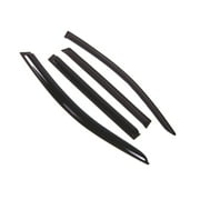 Tuningpros WD2-480 Outside Mount Window Visor Deflector Rain Guard Dark Smoke 4 Pcs Set For 2004-2007 Volkswagen Touareg
