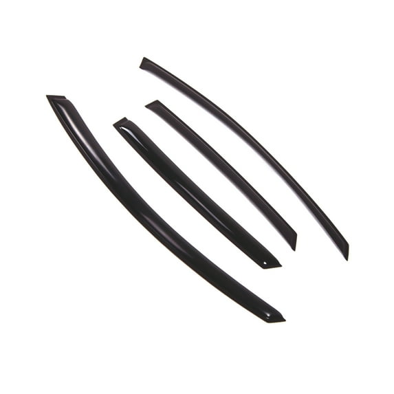 Tuningpros WD2-499 Outside Mount Window Visor Deflector Rain Guard Dark Smoke 4 Pcs Set For 2005-2011 Audi A6
