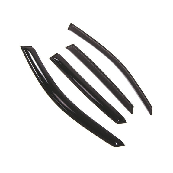 Tuningpros WD2-505 Outside Mount Window Visor Deflector Rain Guard Dark Smoke 4 Pcs Set For 2003-2008 Infiniti FX35 FX45
