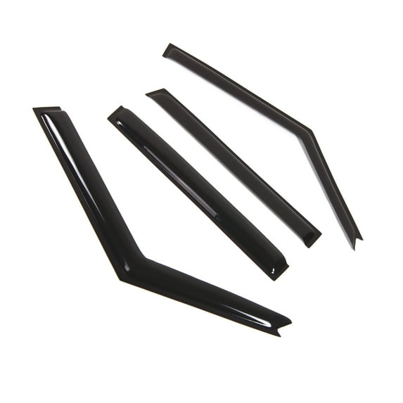 Tuningpros WD2-517 Outside Mount Window Visor Deflector Rain Guard Dark Smoke 4 Pcs Set For 1999-2004 Land Discovery II