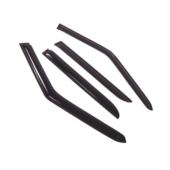 Tuningpros WD2-521 Outside Mount Window Visor Deflector Rain Guard Dark Smoke 4 Pcs Set For 2006-2013 Land Range Rover Sport