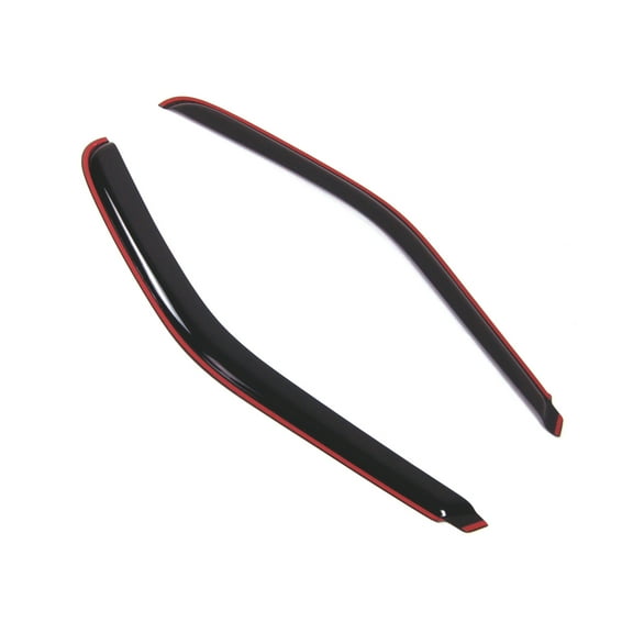 Tuningpros WD2-534i In-Channel Window Visor Deflector Rain Guard Dark Smoke 2 Pcs Set For 1997-2003 Ford F-150 Regular Cab