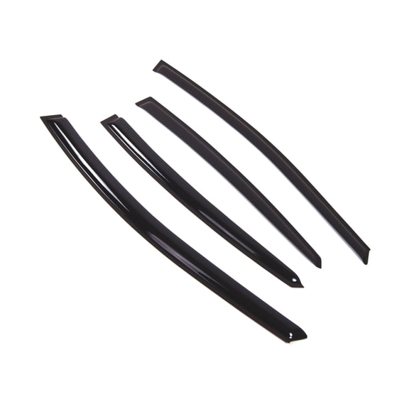 Tuningpros WD2-586 Outside Mount Window Visor Deflector Rain Guard Dark Smoke 4 Pcs Set For 2011-2016 Hyundai Elantra