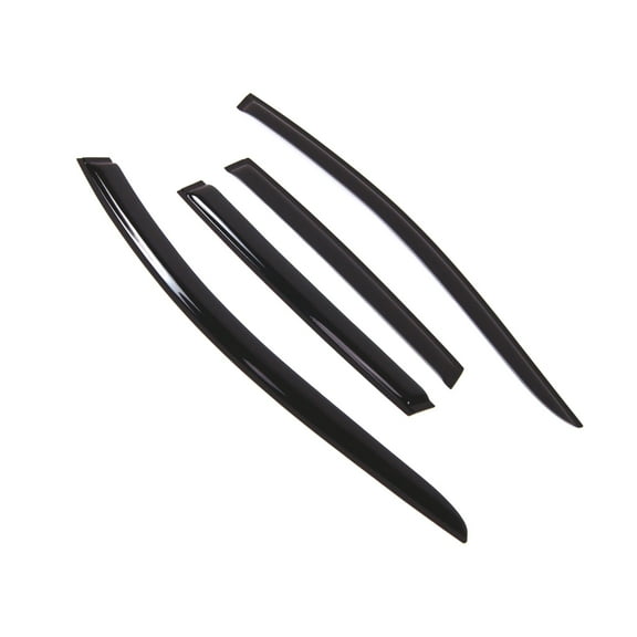 Tuningpros WD2-633B Outside Mount Window Visor Deflector Rain Guard Dark Smoke 4 Pcs Set For 2017-2018 Ford Escape