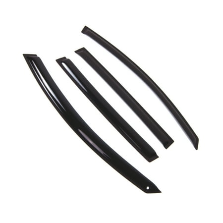 Tuningpros WD2-646 Outside Mount Window Visor Deflector Rain Guard Dark Smoke 4 Pcs Set For 2011-2016 Kia Sportage