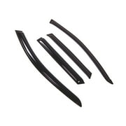 Tuningpros WD2-665 Outside Mount Window Visor Deflector Rain Guard Dark Smoke 4 Pcs Set For 2006-2013 Audi A3