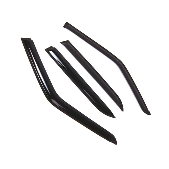 Tuningpros WD2-673 Outside Mount Window Visor Deflector Rain Guard Dark Smoke 4 Pcs Set For 1982-1991 BMW 325e 325i 325iX