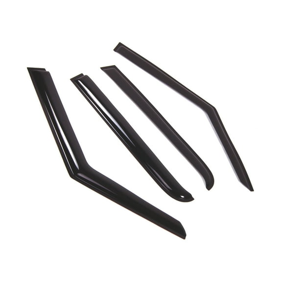 Tuningpros WD2-684 Outside Mount Window Visor Deflector Rain Guard Dark Smoke 4 Pcs Set For 2011-2015 Mini Countryman
