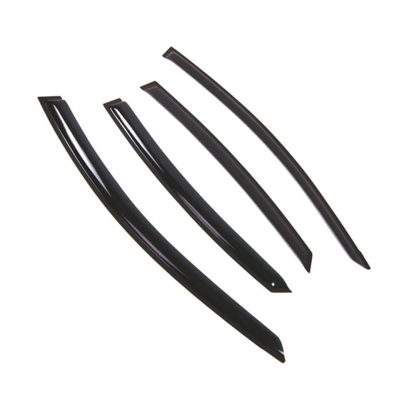 Tuningpros WD2-691 Outside Mount Window Visor Deflector Rain Guard Dark Smoke 4 Pcs Set For 2011-2017 Hyundai Accent