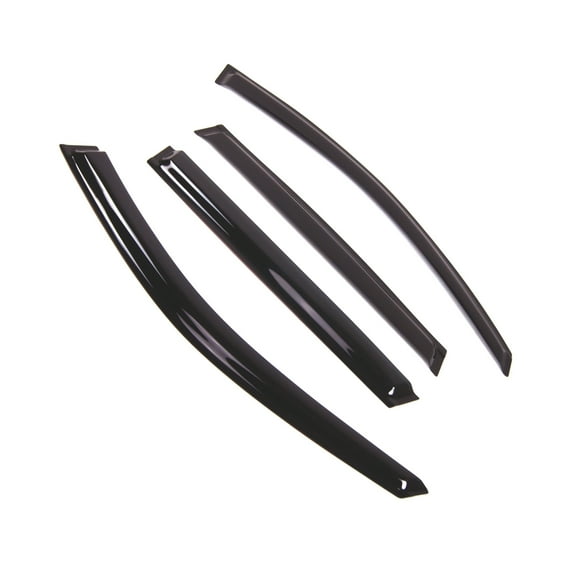 Tuningpros WD2-698 Outside Mount Window Visor Deflector Rain Guard Dark Smoke 4 Pcs Set For 2005-2008 Jaguar X-Type Wagon