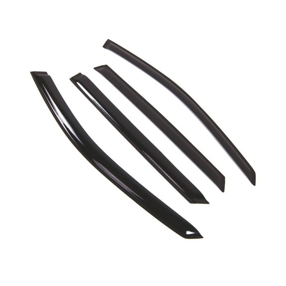 Tuningpros WD2-724 Outside Mount Window Visor Deflector Rain Guard Dark Smoke 4 Pcs Set For 2002-2005 Mercedes C240 C320 Wagon