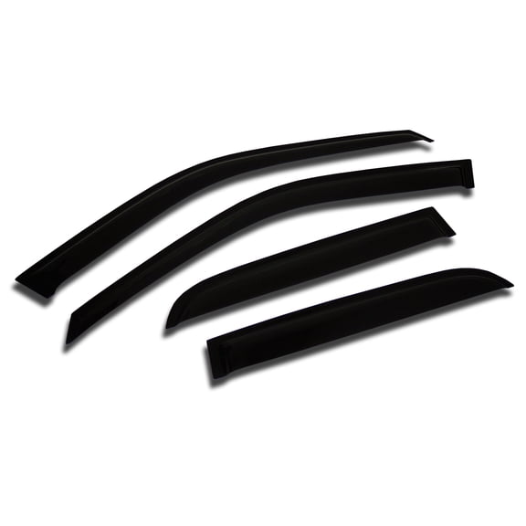 Tuningpros WD2-738 Outside Mount Window Visor Deflector Rain Guard Dark Smoke 4 Pcs Set For 2011-2016 Subaru Impreza Sedan