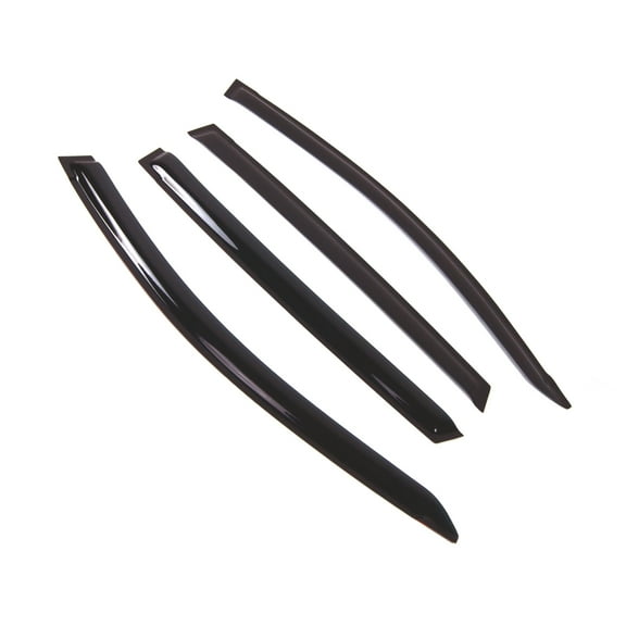 Tuningpros WD2-741B Outside Mount Window Visor Deflector Rain Guard Dark Smoke 4 Pcs Set For 2017-2018 Toyota RAV4